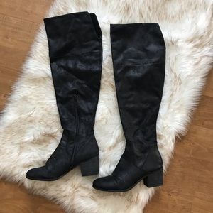 OVER THE KNEE OTK Report Fisher boots 9.5